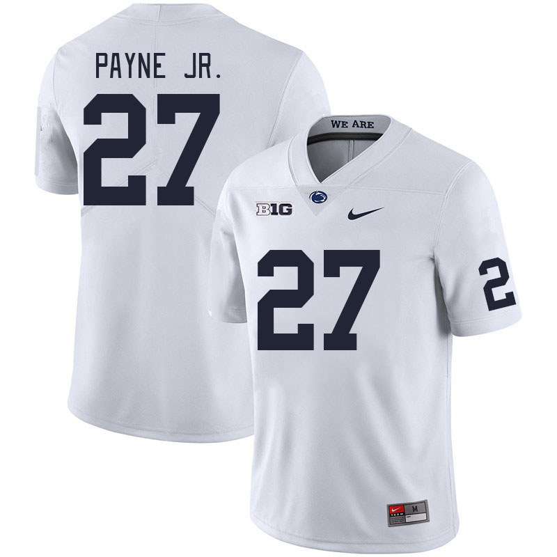 Men #27 Lamont Payne Jr. Penn State Nittany Lions College Football Jerseys Stitched Sale-White - Click Image to Close